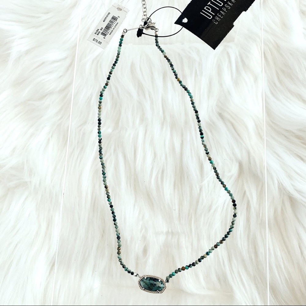 Kendra Scott NWT Green Necklace